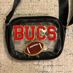 Clear crossbody stadium bag